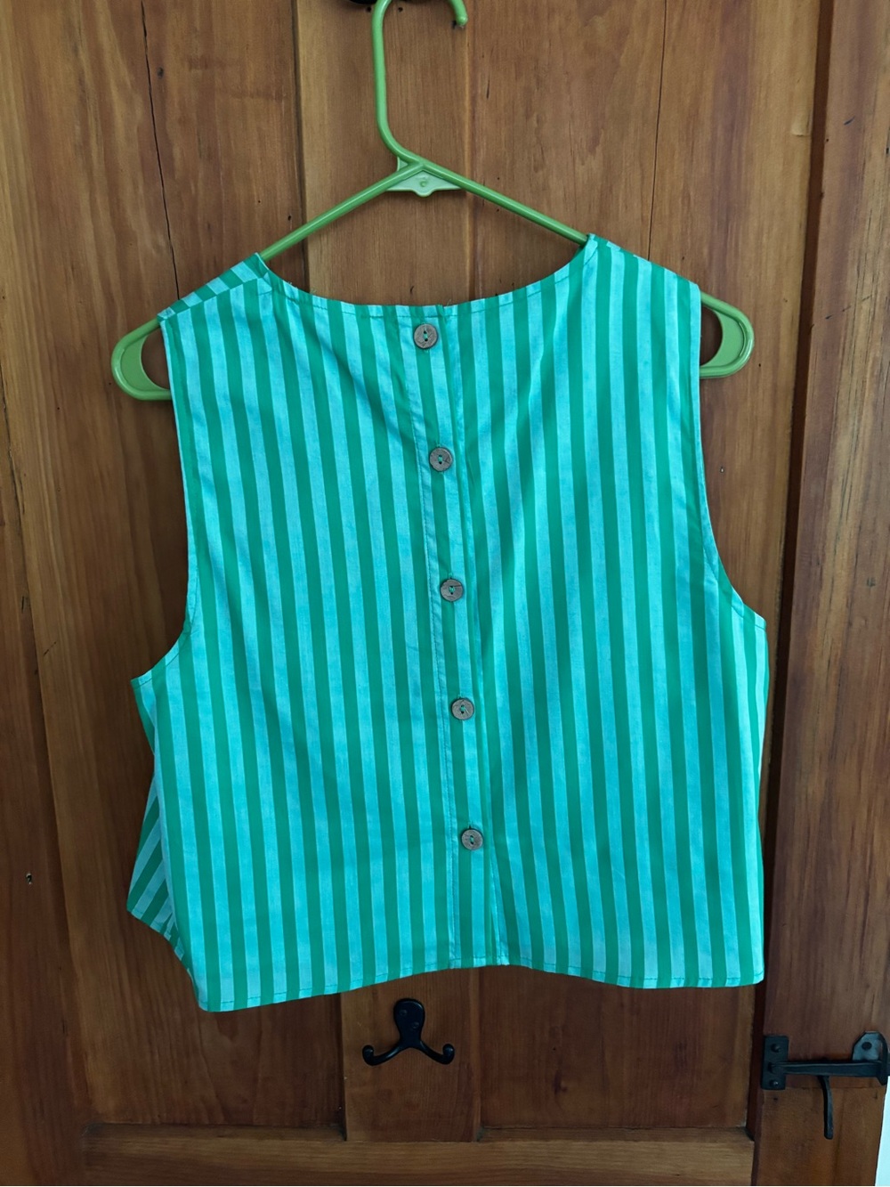 entro Green and White Striped women’s  Dress Set - Picture 4 of 6